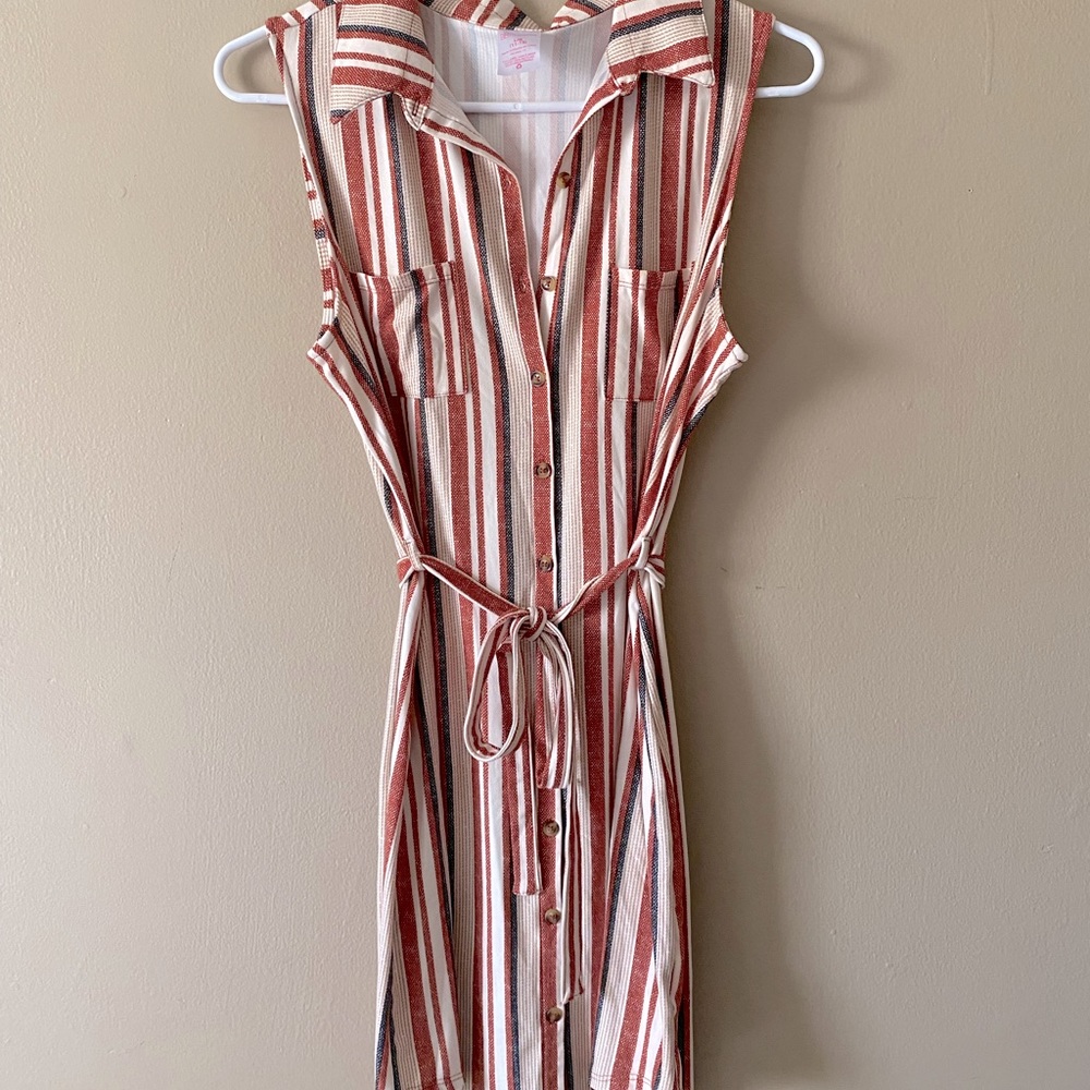 Striped Collared Dress